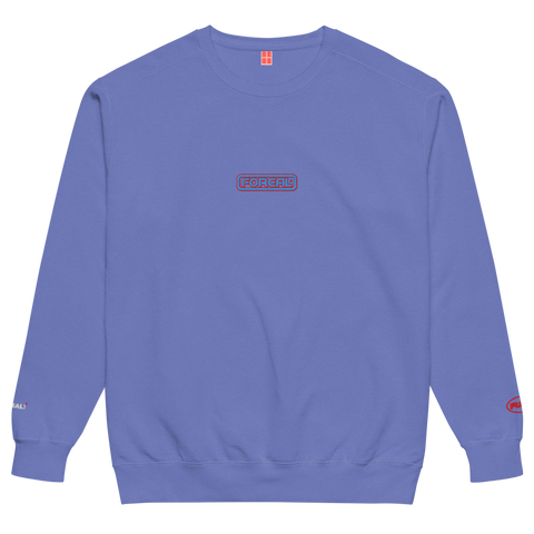 FR/FR PLAYER CREWNECK IN BLURPLE