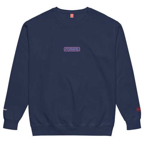 FR/FR PLAYER CREWNECK IN NAVY
