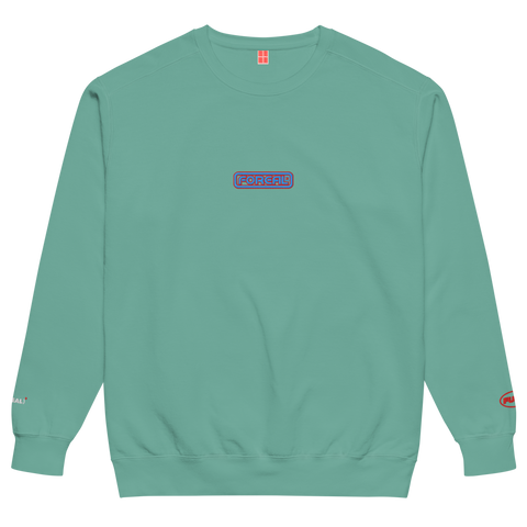 FR/FR PLAYER CREWNECK IN TEAL