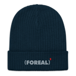 FR/FR *YOUTH* RIB BEANIE IN NAVY