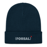 FR/FR *YOUTH* RIB BEANIE IN NAVY