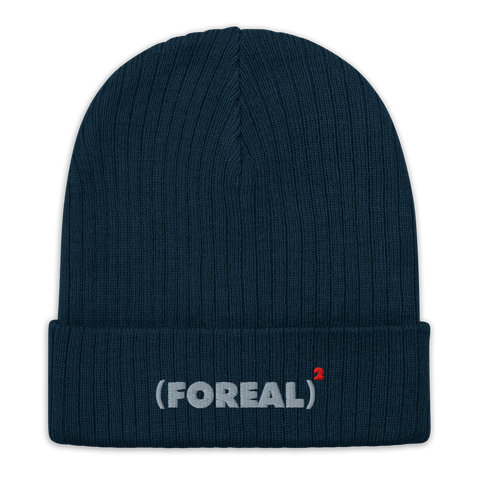 FR/FR *YOUTH* RIB BEANIE IN NAVY
